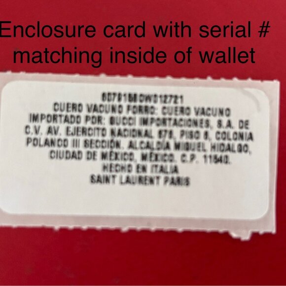 YSL Cassandra Matelasse Fragments Card & Zippered Case - NWT - Picture 16 of 16